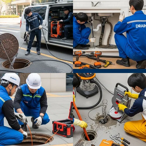 백현동 오수관 배관 막힘 카페거리
