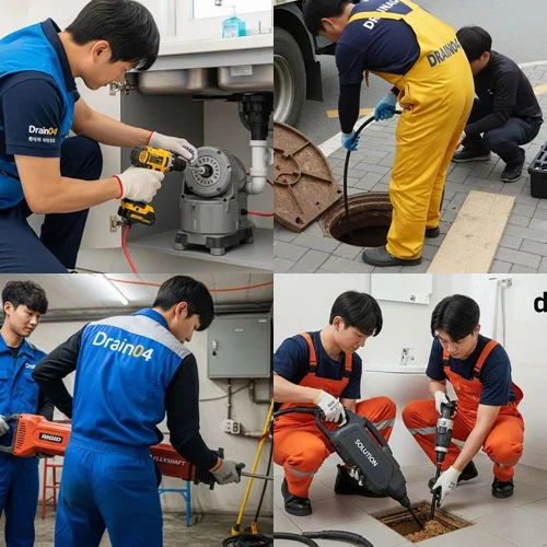 서현동 오수관 배관 막힘 로데오 빌딩