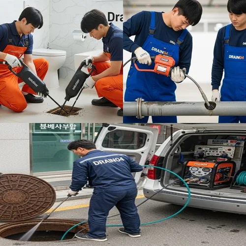 분당구 오수관 배관 막힘 고압세척