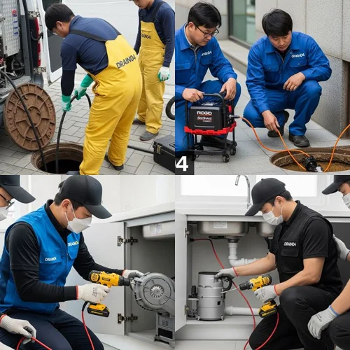 정자동 하수구 뚫음 뚫어 엠코