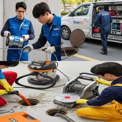 판교동 오수관 배관 막힘 원룸 건물