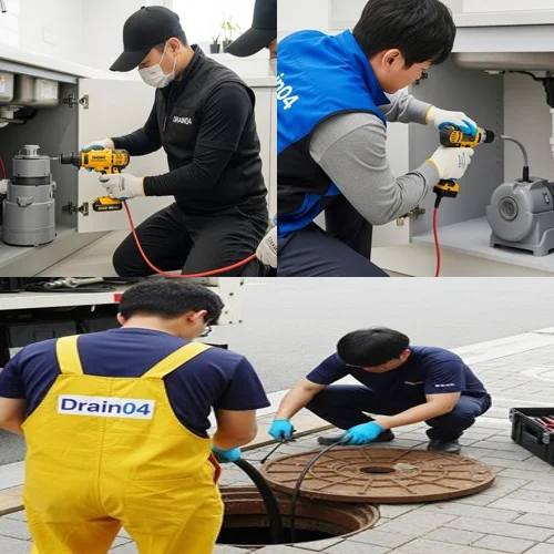 판교동 오수관 배관 막힘 원룸 건물