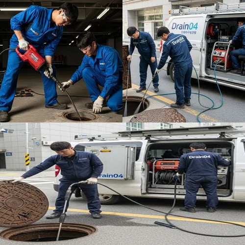 하산운동 하수구 뚫음 뚫어 뚫기