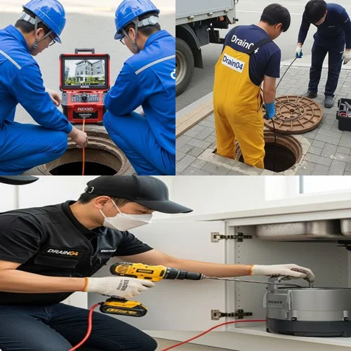 하산운동 하수구막힘 남서울 단지