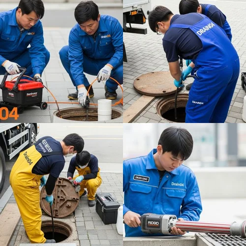 하산운동 하수구막힘 남서울 단지