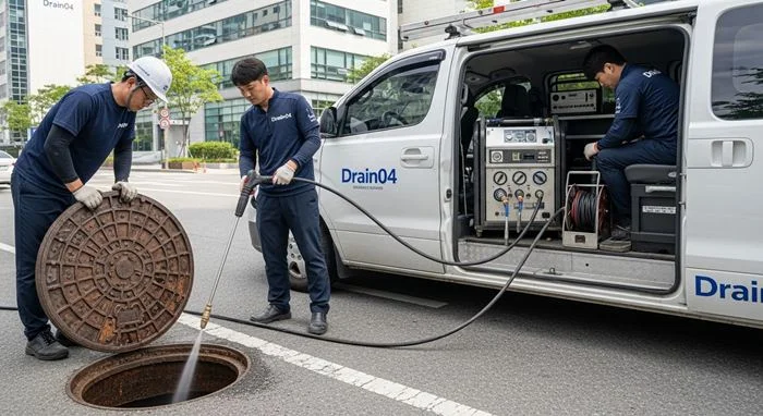 하산운동 싱크대막힘 고급빌라 주방