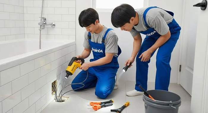 하산운동 변기막힘 전원주택 화장실