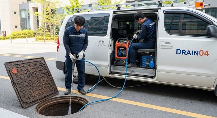 백현동 하수구막힘 카페거리 식당