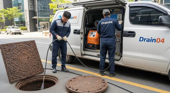 율동 오수관 배관 막힘 가든 배관