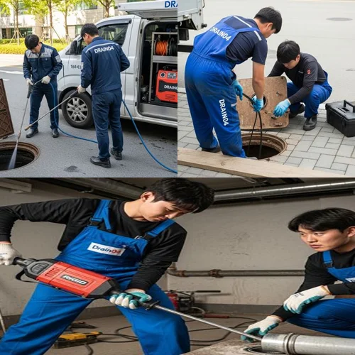 분당 오수관 배관 막힘 통수 공사