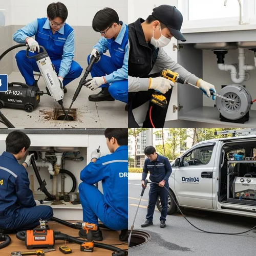분당 오수관 배관 막힘 통수 공사