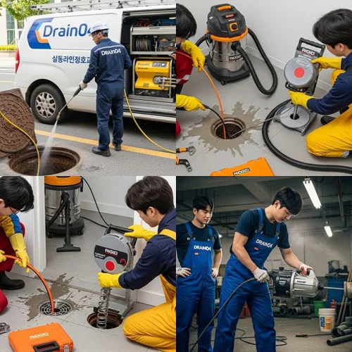 정자동 오수관 배관 막힘 주상복합