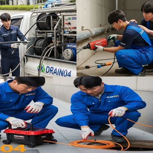 정자동 오수관 배관 막힘 주상복합