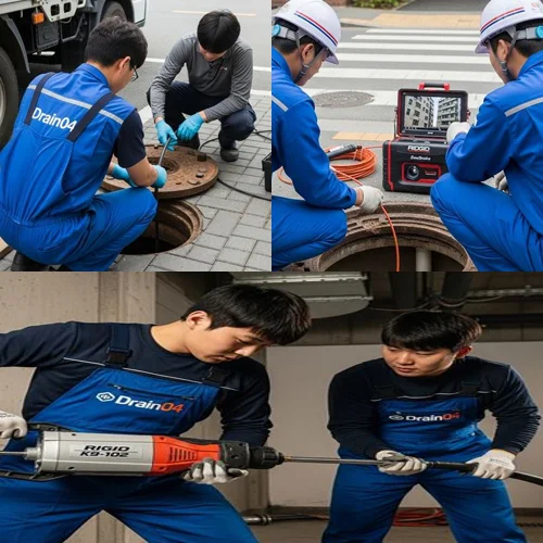 정자동 오수관 배관 막힘 주상복합