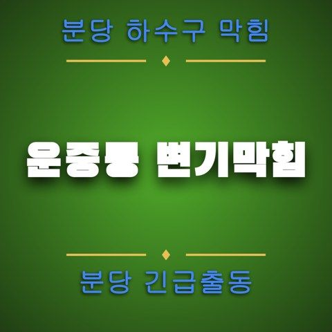운중동 변기막힘 4158