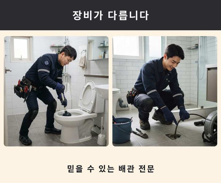 분당 판교동 세면대막힘 기름·슬러지 제거 작업